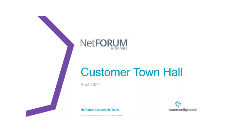 NetForum Customer Town Hall April 2021 – three takeaways for anyone interested in association management software